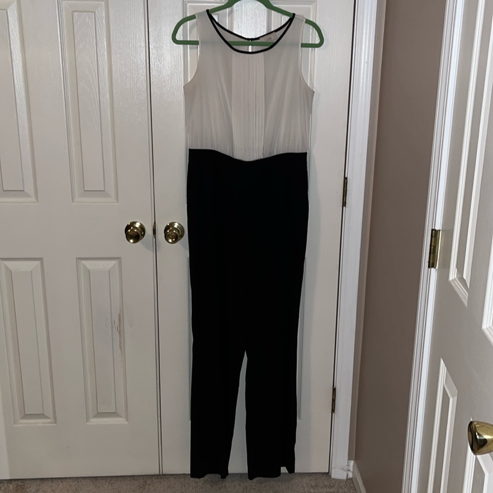 LOFT black and white elegant jumpsuit
